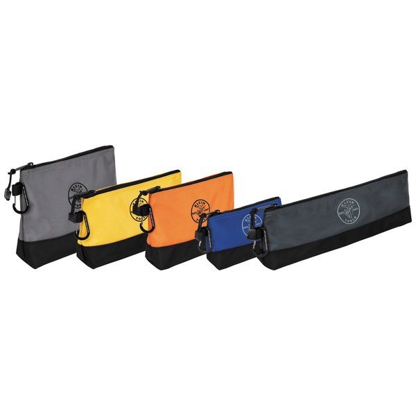 Klein Tools Tool Bag, Orange/Black, Yellow/Black, Light Gray/Black, Blue/Black, Dark Gray/Black 55569